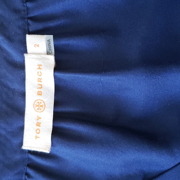 (NWOT) Tory Burch Navy Silk Katya Tunic Dress - Picture 2 of 4